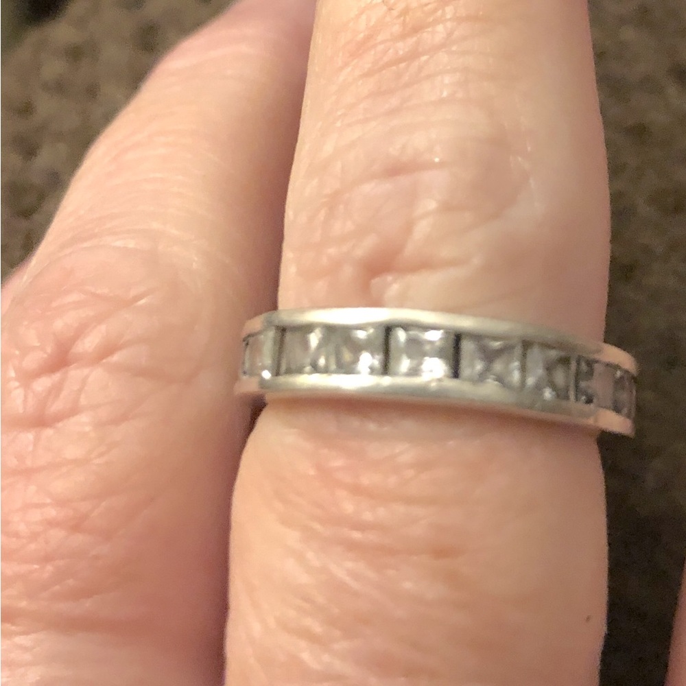 CZ band (QVC) silver